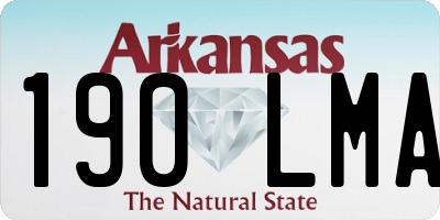 AR license plate 190LMA