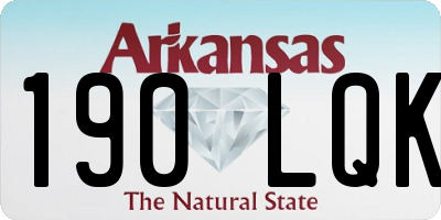 AR license plate 190LQK