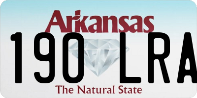 AR license plate 190LRA
