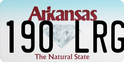 AR license plate 190LRG