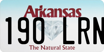 AR license plate 190LRN