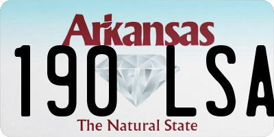 AR license plate 190LSA