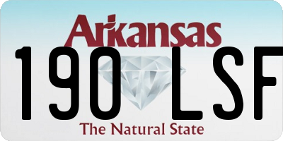 AR license plate 190LSF