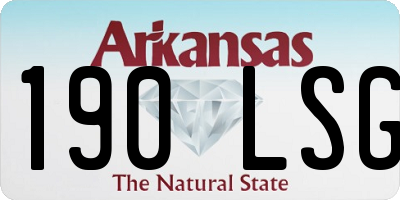 AR license plate 190LSG