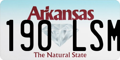 AR license plate 190LSM