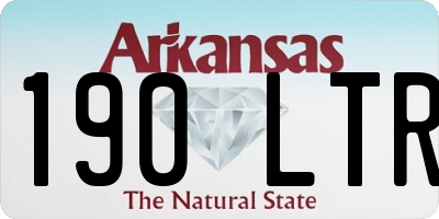 AR license plate 190LTR