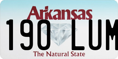 AR license plate 190LUM