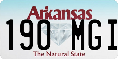 AR license plate 190MGI