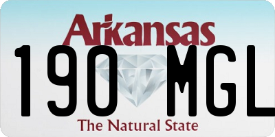 AR license plate 190MGL