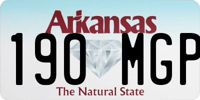 AR license plate 190MGP