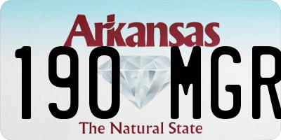 AR license plate 190MGR