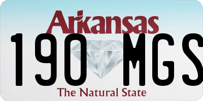 AR license plate 190MGS