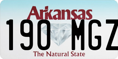 AR license plate 190MGZ