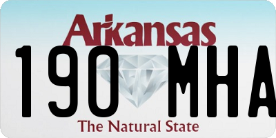 AR license plate 190MHA