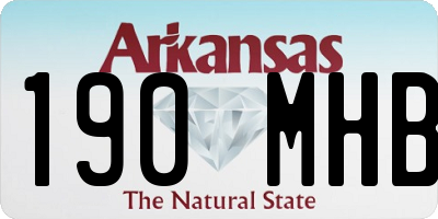 AR license plate 190MHB