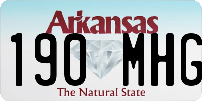 AR license plate 190MHG