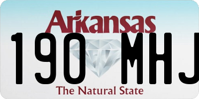 AR license plate 190MHJ