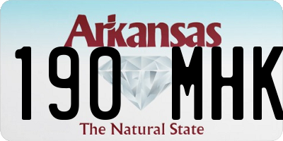 AR license plate 190MHK
