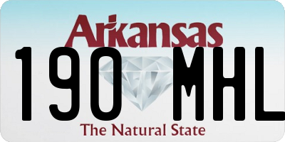 AR license plate 190MHL