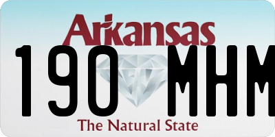AR license plate 190MHM