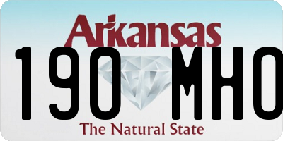 AR license plate 190MHO