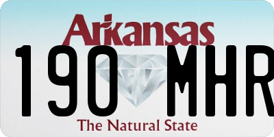 AR license plate 190MHR