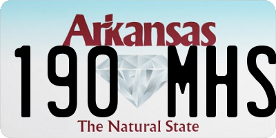 AR license plate 190MHS