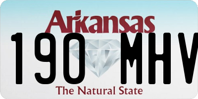AR license plate 190MHV