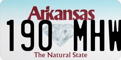 AR license plate 190MHW