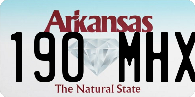 AR license plate 190MHX
