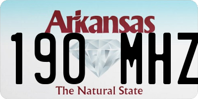 AR license plate 190MHZ