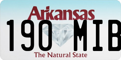 AR license plate 190MIB