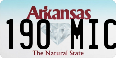 AR license plate 190MIC