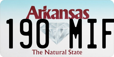 AR license plate 190MIF