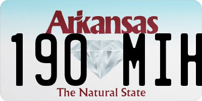 AR license plate 190MIH