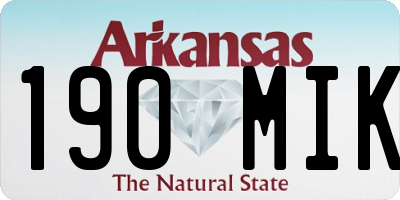 AR license plate 190MIK
