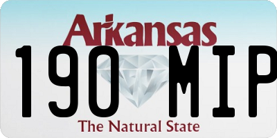 AR license plate 190MIP