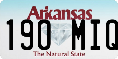 AR license plate 190MIQ