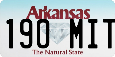 AR license plate 190MIT