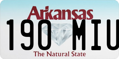 AR license plate 190MIU