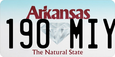 AR license plate 190MIY
