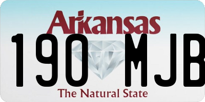 AR license plate 190MJB