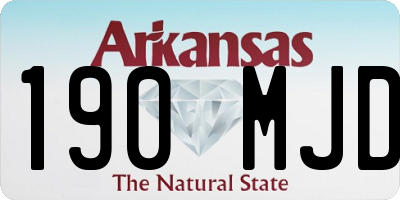AR license plate 190MJD