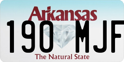 AR license plate 190MJF