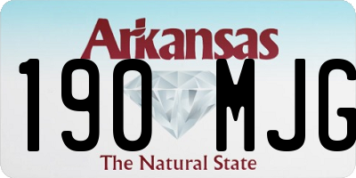 AR license plate 190MJG