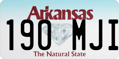 AR license plate 190MJI