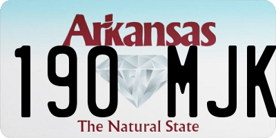 AR license plate 190MJK