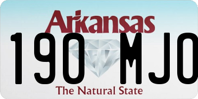 AR license plate 190MJO