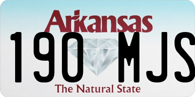 AR license plate 190MJS