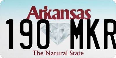 AR license plate 190MKR
